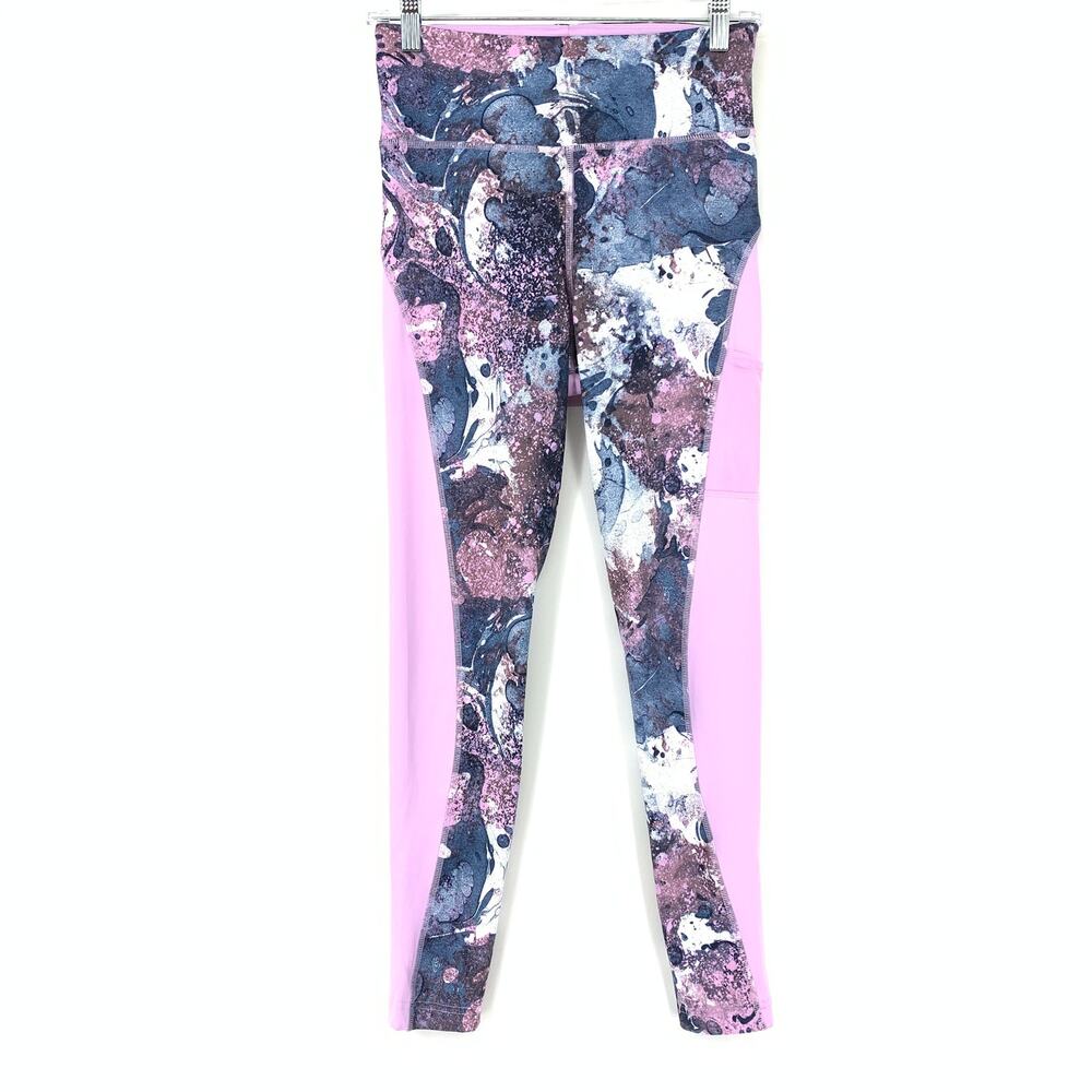 Adidas Leggings Women's Size Small Primegreen Aeroready Active Marble Print